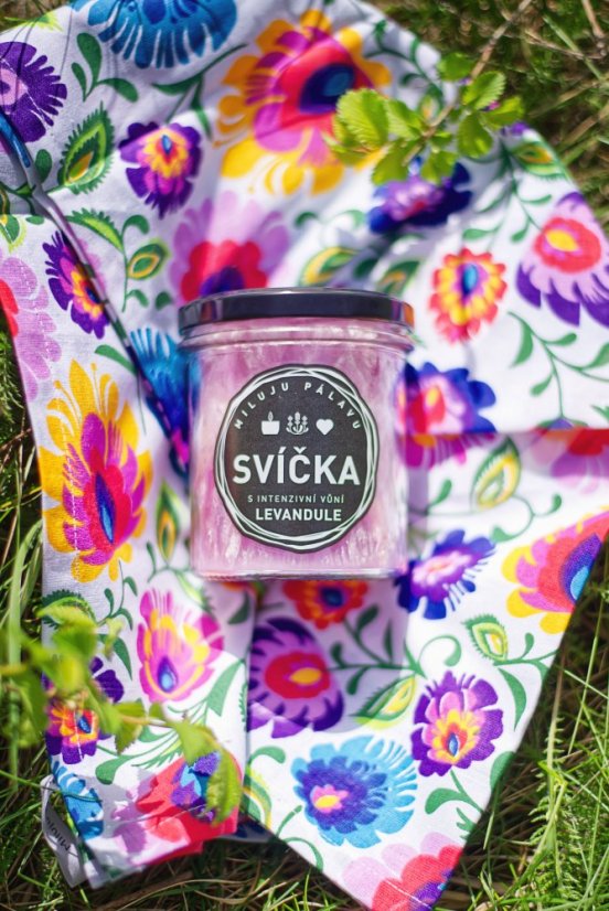 SVÍČKA LEVANDULOVÁ