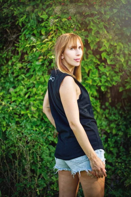 ČERNÝ UNISEX NÁTĚLNÍK IKONY - Velikost: L