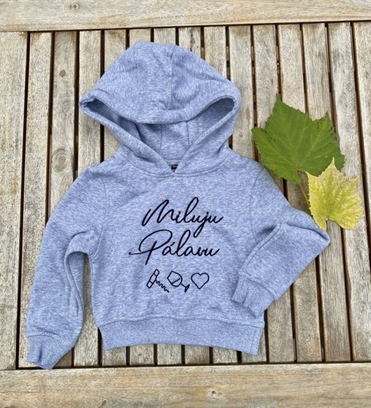 Dětská mikina Miluju Pálavu - Velikost: 122/128