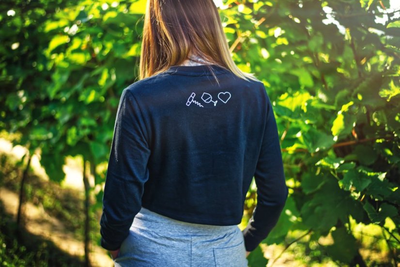 MIKINA CROP IKONY