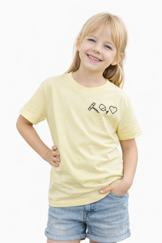 DĚTSKÉ TRIČKO S IKONAMI - Velikost: 146/152