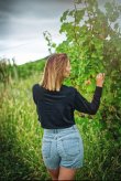 DÁMSKÁ MIKINA CROP S LOGEM MILUJU PÁLAVU
