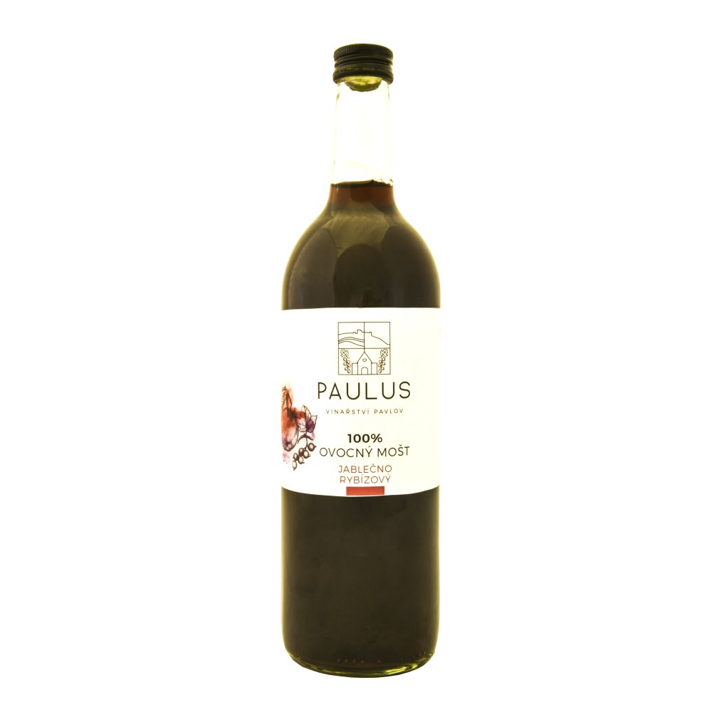 Jablečno- rybízový mošt 0,75 l
