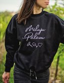 DÁMSKÁ MIKINA OVERSIZED SE STAHOVACÍ GUMIČKOU ČERNÁ - Velikost: M