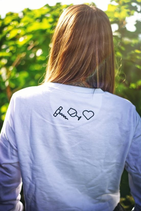 DÁMSKÁ MIKINA CROP IKONY - Velikost: XS