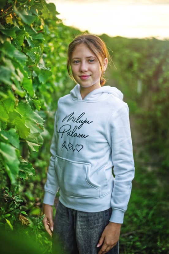 Dětská mikina Miluju Pálavu - Velikost: 110/116